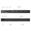 Techly IDATA HDMI-MX44 maatrikslüliti AV maatrikslüliti 4 W