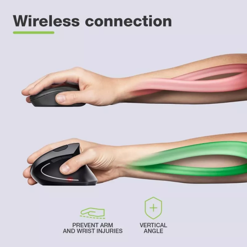 Techly IM 1200-VM-B hiir Meditsiiniline Paremakäeline RF-juhtmevaba Optiline 1600 DPI