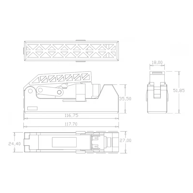 Techly IWP-KIT-C6U90 võtme moodul