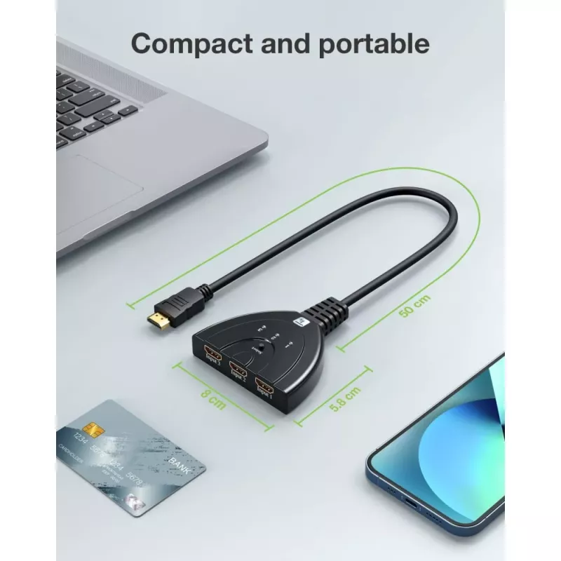 Techly IDATA HDMI-3F8K videolüliti