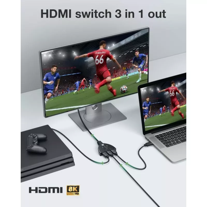 Techly IDATA HDMI-3F8K videolüliti