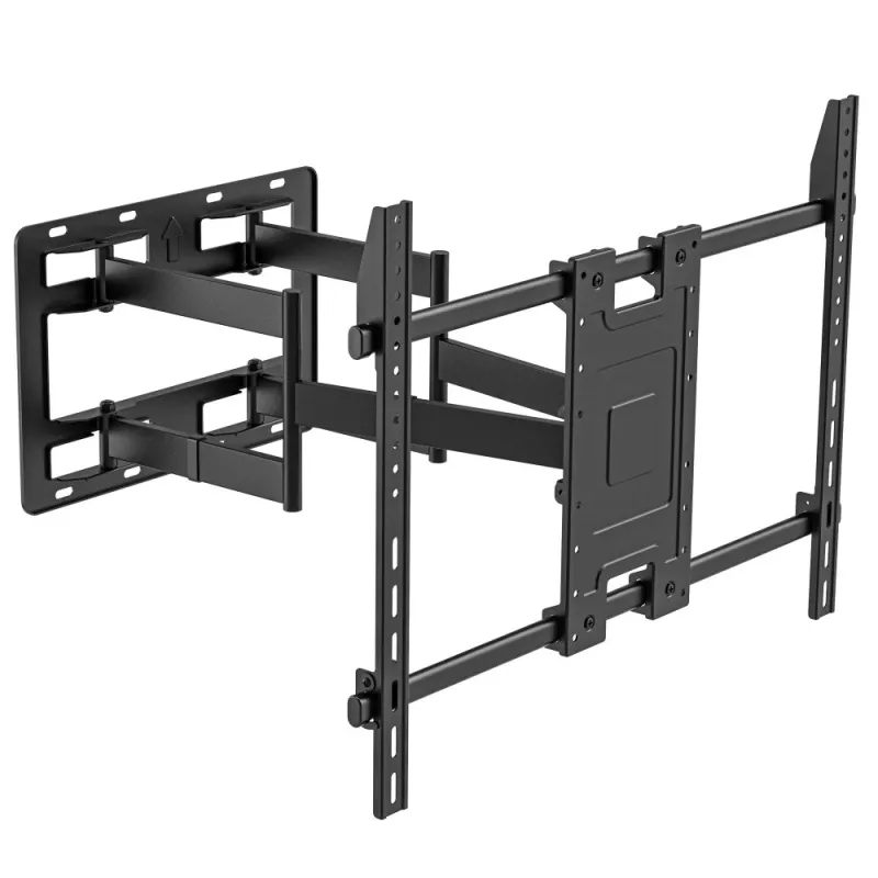 Techly seinakinnitus 55–100-tollise Full-Motion LED LCD-teleri jaoks, 300 x 300 mm, 900 x 600 mm, 0–7°, 120°, teras, must