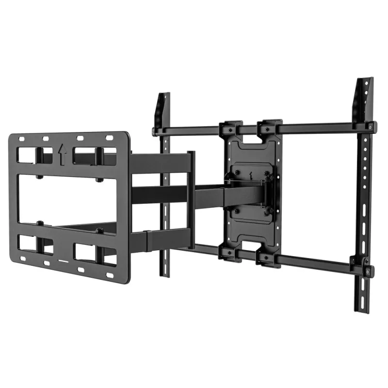 Techly seinakinnitus 55–100-tollise Full-Motion LED LCD-teleri jaoks, 300 x 300 mm, 900 x 600 mm, 0–7°, 120°, teras, must