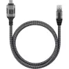 Techly ICOC U3C-RJ45-020 võrgukaabel Hõbedane, Must 2 m Cat6 F/UTP (FTP)