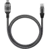 Techly ICOC U3C-RJ45-050 võrgukaabel Hõbedane, Must 5 m Cat6 F/UTP (FTP)