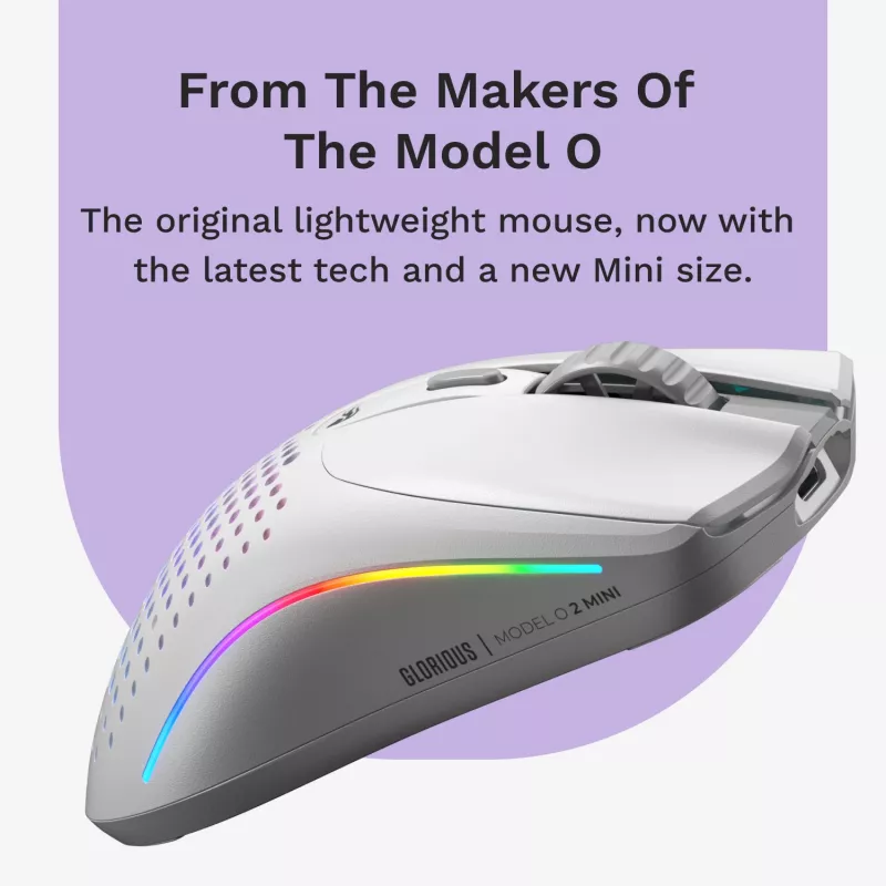 Glorious Gaming Glorious Model O 2 Mini Wireless - Matt valge