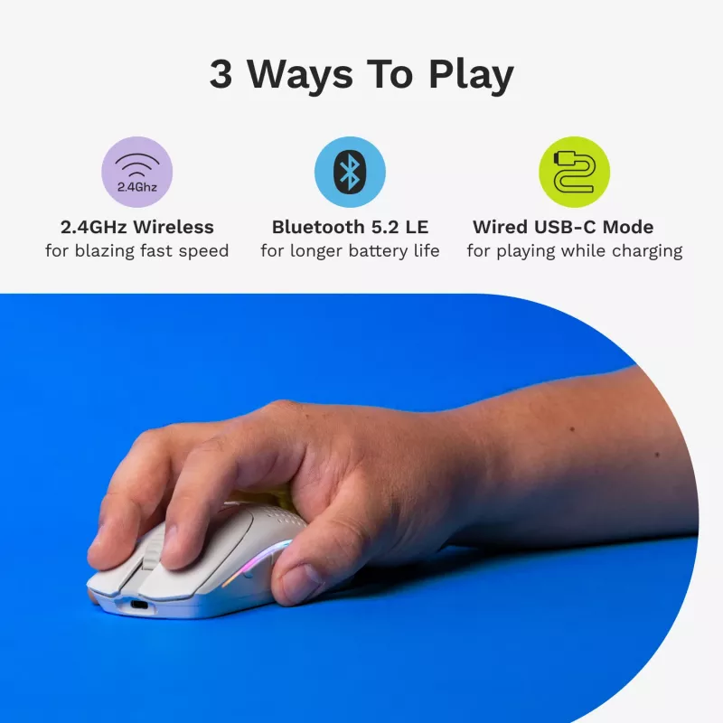 Glorious Gaming Glorious Model O 2 Mini Wireless - Matt valge