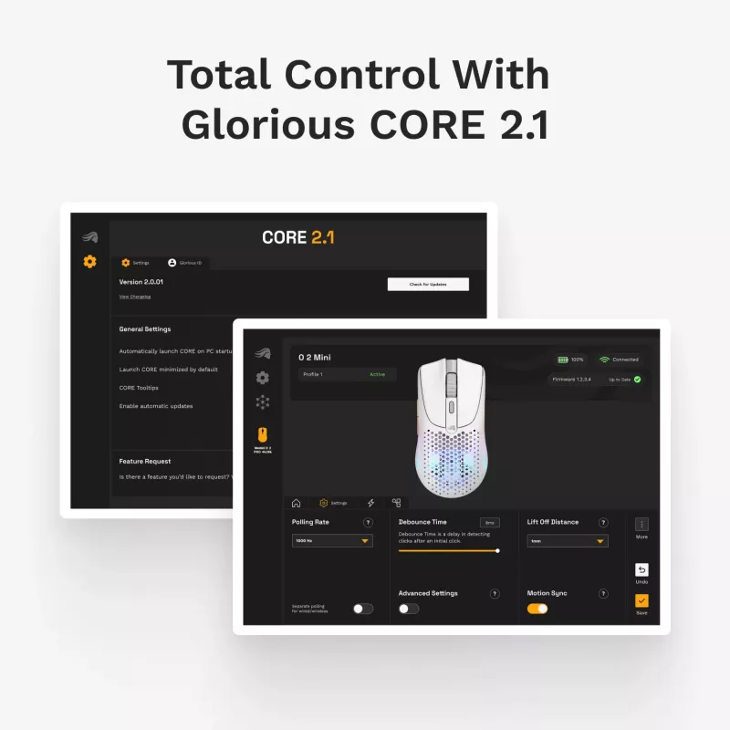Glorious Gaming Glorious Model O 2 Mini Wireless - Matt valge