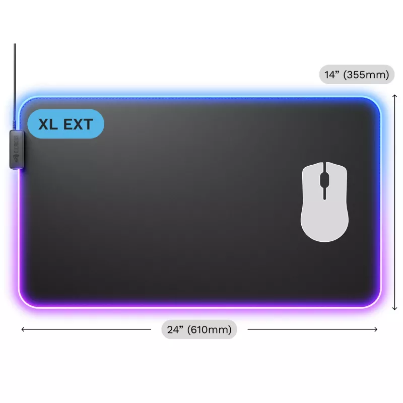 Glorious Gaming GLORIOUS hiir PAD 2 GLED - XL EXTENDED - MUST