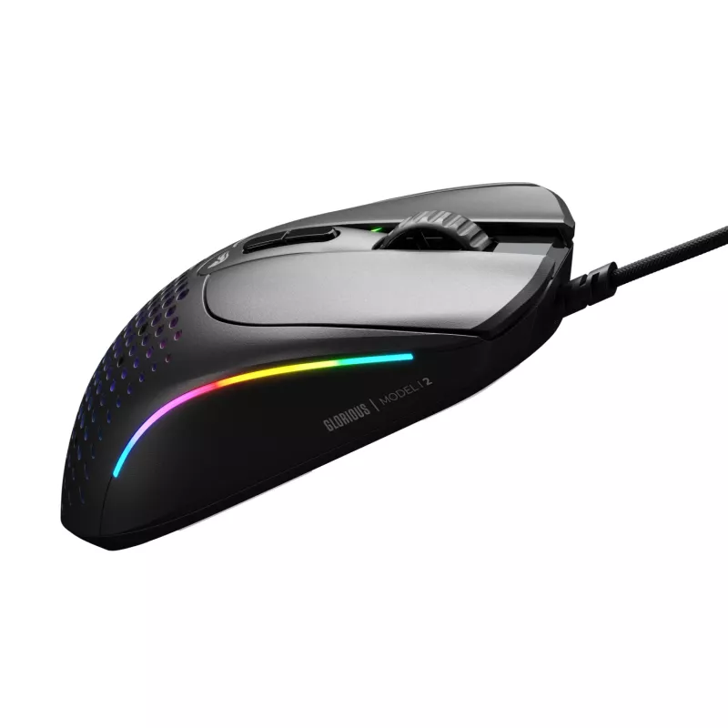 Glorious Gaming Glorious Model IV2 Wired - Must, paremakäeline, optiline, USB Type-A, 26000 DPI, Must