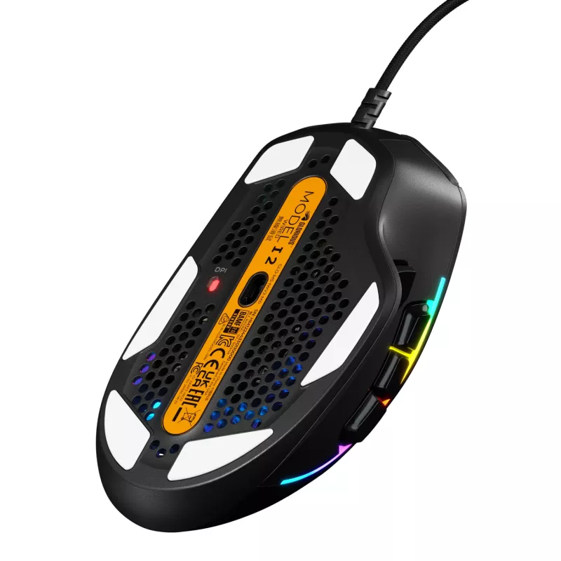 Glorious Gaming Glorious Model IV2 Wired - Must, paremakäeline, optiline, USB Type-A, 26000 DPI, Must