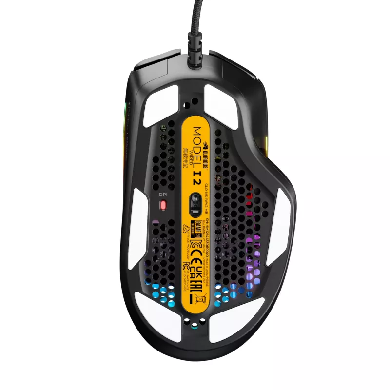 Glorious Gaming Glorious Model IV2 Wired - Must, paremakäeline, optiline, USB Type-A, 26000 DPI, Must