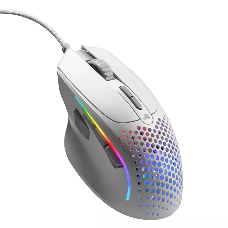 Glorious Gaming Glorious Model IV2 Wired - valge, paremakäeline, optiline, USB Type-A, 26000 DPI, valge