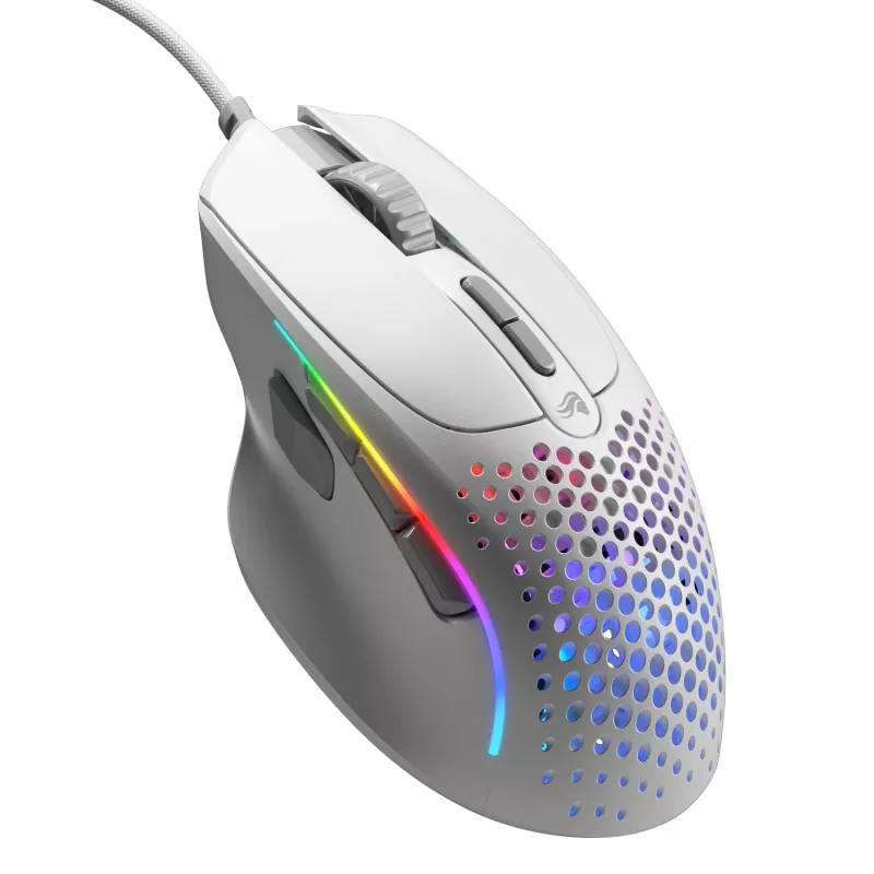 Glorious Gaming Glorious Model IV2 Wired - valge, paremakäeline, optiline, USB Type-A, 26000 DPI, valge