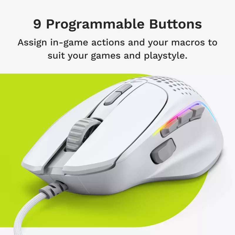 Glorious Gaming Glorious Model IV2 Wired - valge, paremakäeline, optiline, USB Type-A, 26000 DPI, valge
