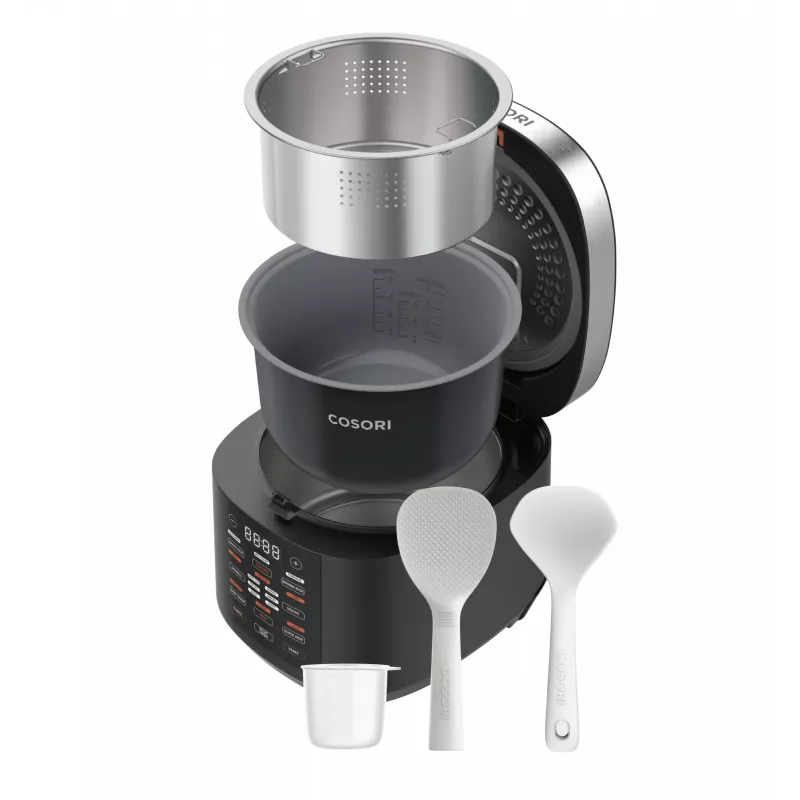Cosori Multi-Cooker Chef Edition riisikeetja 5 L 970 W must, hõbedane