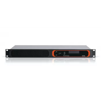 Biamp Tesira FORTÉ VT, 8000 Ω, 207 Ω, must, metallik, 1U, OLED, 20 - 20000 Hz