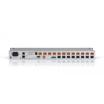 Biamp Tesira FORTÉ VT, 8000 Ω, 207 Ω, must, metallik, 1U, OLED, 20 - 20000 Hz
