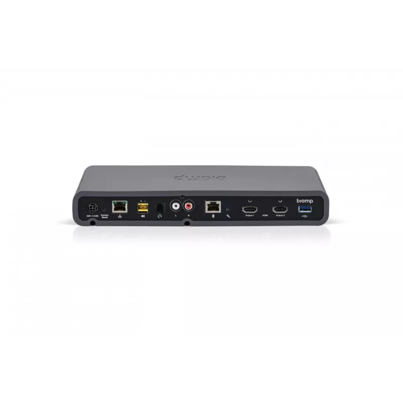 Biamp Devio SCR-25T, 3840 x 2160 pikslit, 640 x 480 720 x 480 1280 x 720 720 x 576 1920 x 1080 3840 x 2160, 100 Ω, must, 20 - 20000 Hz, 0,05%