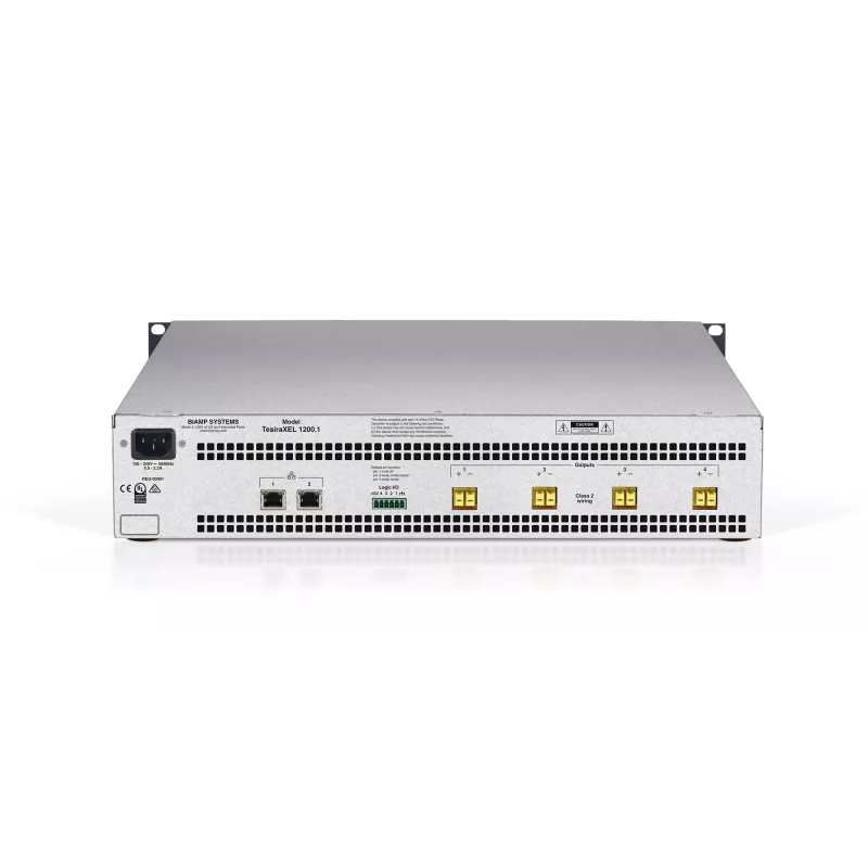 Biamp Tesira XEL 1200.1 4-kanaliga 1200W võimendi (üks asümmeetriline pank)