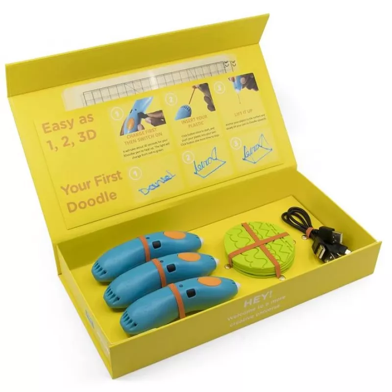 3Doodler Start EDU plastik Blue, tsüaan, roheline, hall, oranž, Red, Valge, kollane