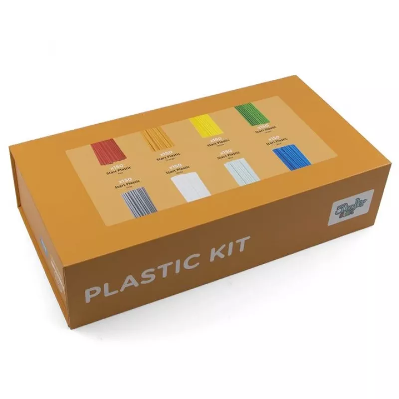 3Doodler Start EDU plastik: sinine, tsüaan, roheline, hall, oranž, punane, valge, kollane