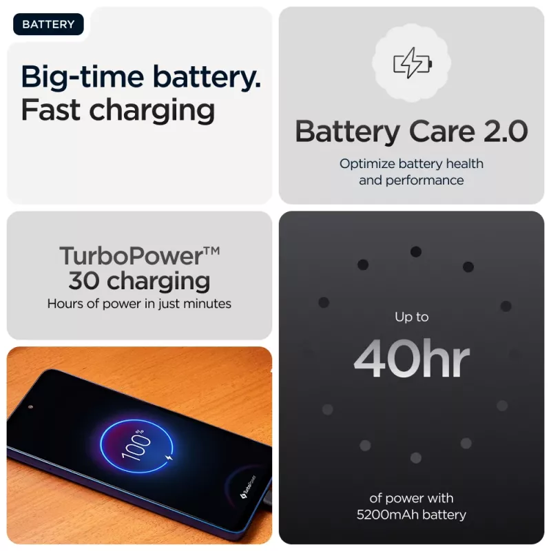 Motorola moto g56 5G 17,1 cm (6,72 tolli) hübriidne Dual SIM Android 15 USB USB-C 8 GB 512 GB 5200 mAh must