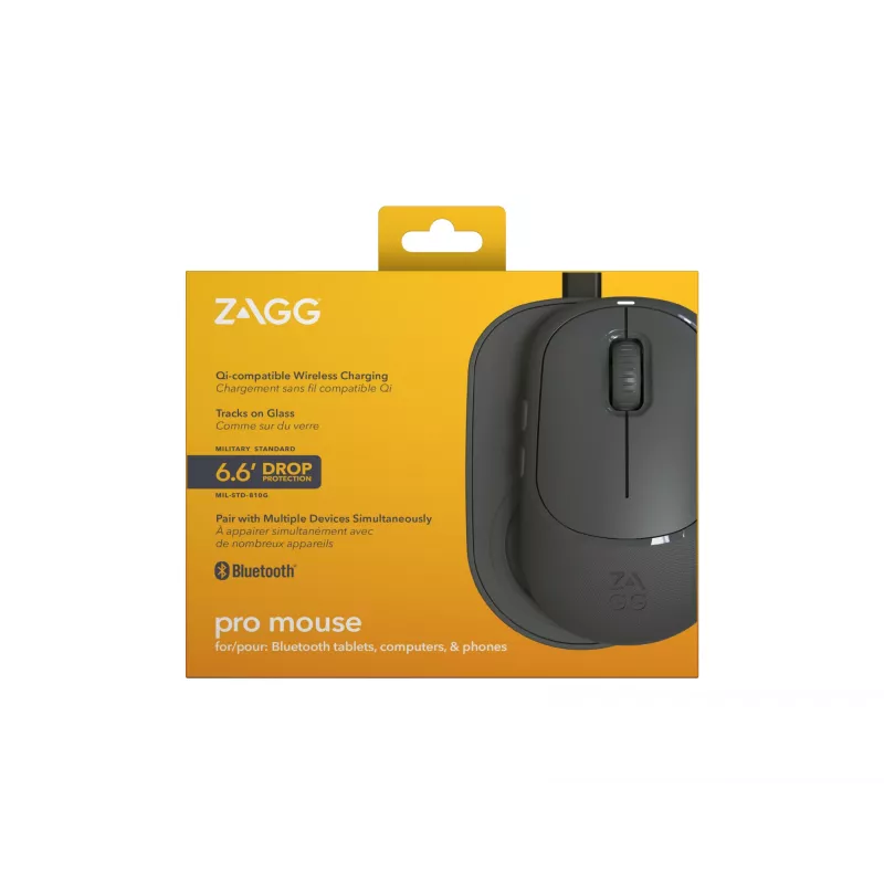 ZAGG Accessories-Prohiir- juhtmevaba hiir ja juhtmevaba laadimisalus – süsi