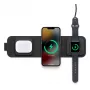mophie 3-in-1 reisilaadija koos MagSafe'iga (2023), Sisetingimustesse, USB, Juhtmevaba laadimine, Must