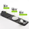 mophie 3-in-1 reisilaadija koos MagSafe'iga (2023), Sisetingimustesse, USB, Juhtmevaba laadimine, Must