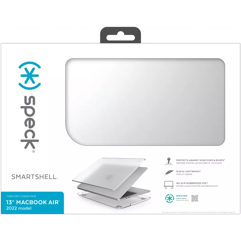 Speck Smartshell Macbook Air 13 M2 (2022) Clear, kõva ümbris, 33 cm (13 tolli)