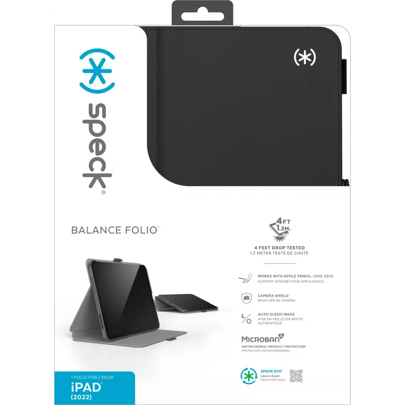 Speck Balance Folio ümbris Apple iPad 10.9 (2022) must - Microbaniga
