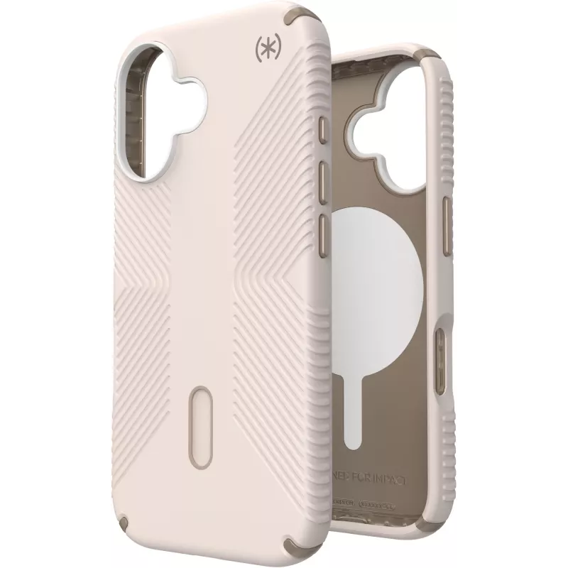Speck Presidio2 Grip + ClickLock Apple iPhone 16 Bleached Bone - Microbaniga