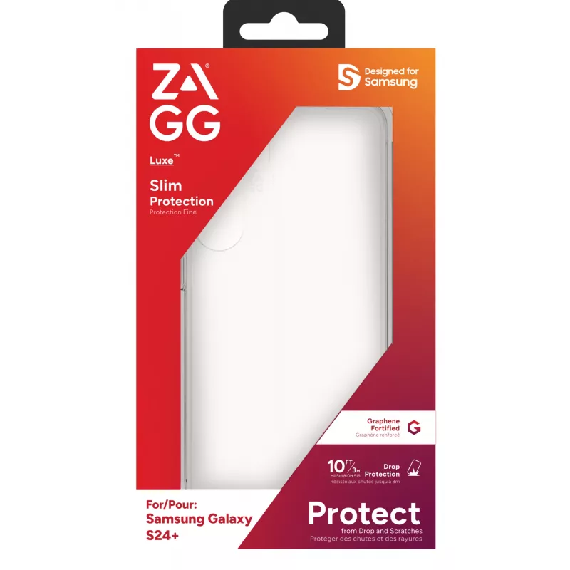 ZAGG Luxe ümbris Galaxy S24+ Clear, ümbris, Samsung, Galaxy S24+, 17 cm (6.7 inch), läbipaistev