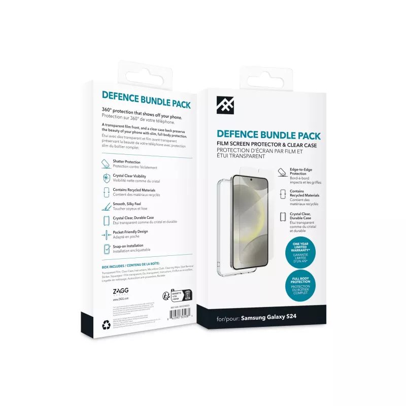 IFROGZ Defence Bundle pakk mobiiltelefoni ümbris 15,8 cm (6,2 inch) ümbris Läbipaistev