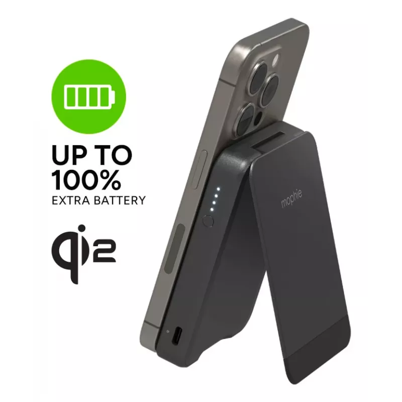 mophie Snap+ Powerstation 10000 mAh Juhtmevaba laadimine Must
