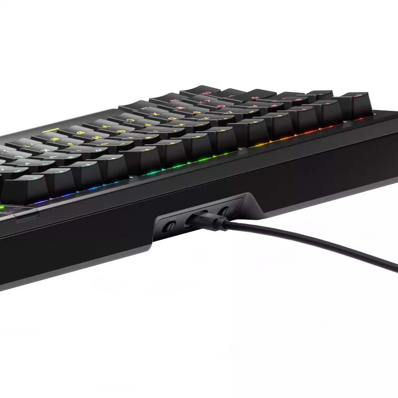 Glorious Gaming GMMK 3 PRO 75% eelmonteeritud juhtmega must - FR, juhtmega, USB, mehaaniline, AZERTY, RGB LED, must