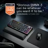Glorious Gaming GMMK 3 PRO 75% eelmonteeritud juhtmega must - FR, juhtmega, USB, mehaaniline, AZERTY, RGB LED, must
