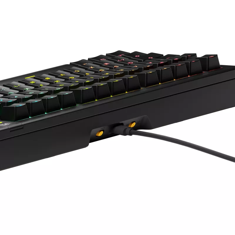 Glorious Gaming GMMK 3 75% Prebuilt Wired Must - FR, juhtmega, USB, mehaaniline, AZERTY, RGB LED, must