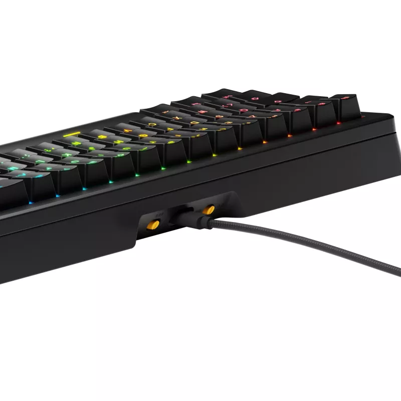 Glorious Gaming GMMK 3 HE 65% Eelehitatud Juhtmega Must - FR, Juhtmega, USB, Mehaaniline, AZERTY, RGB LED, Must
