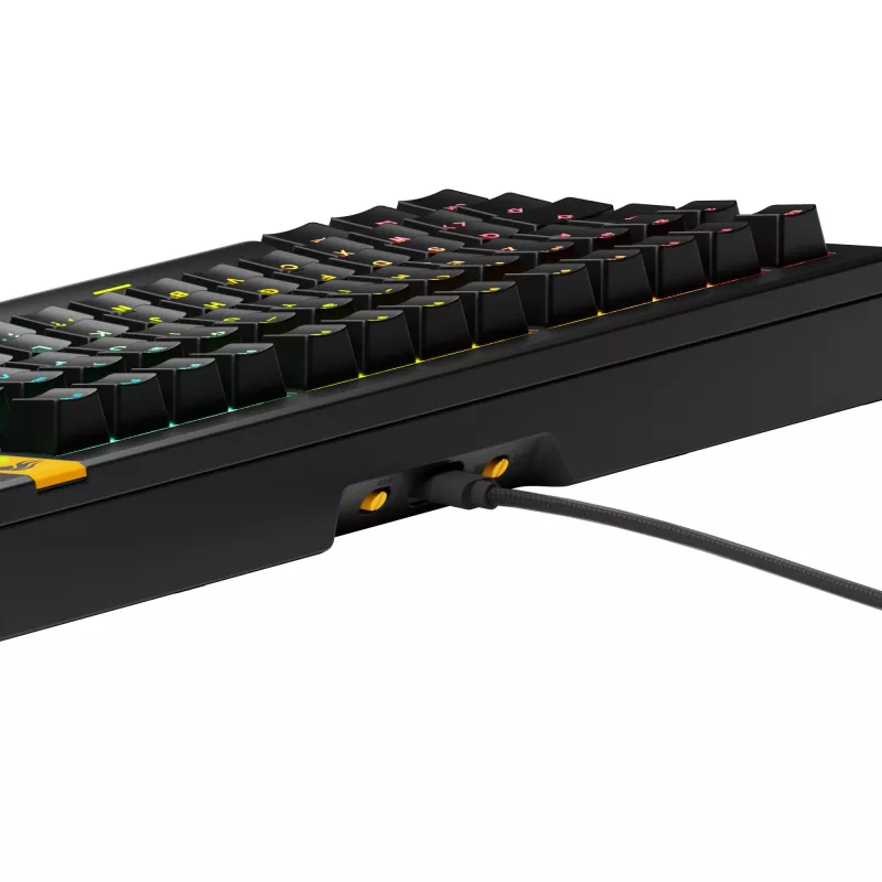 Glorious Gaming GMMK 3 HE 75% eelmonteeritud juhtmega must – FR, juhtmega, USB, mehaaniline, AZERTY, RGB LED, must