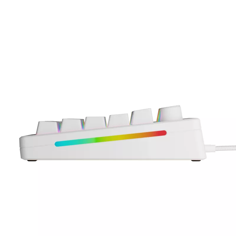Glorious Gaming GMMK 3 HE 75% Eelvalmistatud Juhtmega Valge - FR, Juhtmega, USB, Mehaaniline, AZERTY, RGB LED, Valge