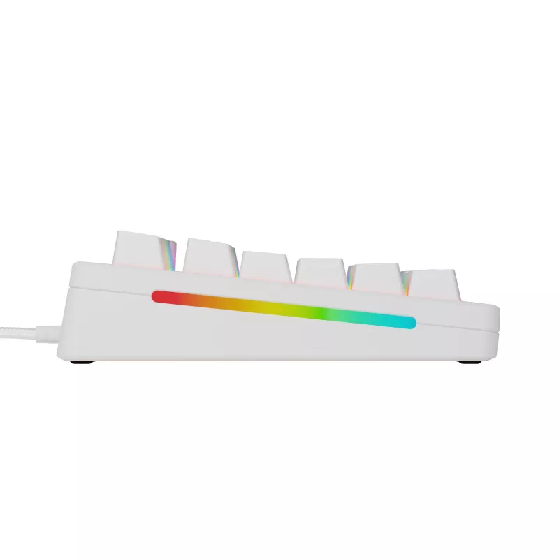 Glorious Gaming GMMK 3 HE 75% Eelvalmistatud Juhtmega Valge - FR, Juhtmega, USB, Mehaaniline, AZERTY, RGB LED, Valge