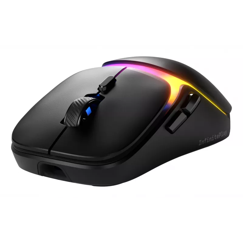 Glorious Gaming Model O3 Wireless juhtmevaba mänguhiir – InfinitePlay vahetatava aku süsteem, 8k pollimissagedus, 130M klõpsu optilised lülitid, ülikerge 66g, 30K DPI optiline andur, RGB – must