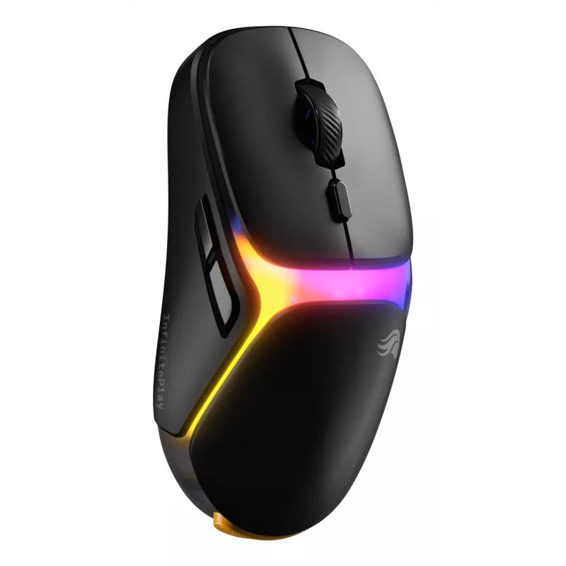 Glorious Gaming Model O3 Wireless juhtmevaba mänguhiir – InfinitePlay vahetatava aku süsteem, 8k pollimissagedus, 130M klõpsu optilised lülitid, ülikerge 66g, 30K DPI optiline andur, RGB – must