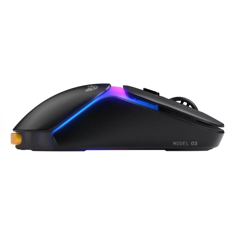 Glorious Gaming Model O3 Wireless juhtmevaba mänguhiir – InfinitePlay vahetatava aku süsteem, 8k pollimissagedus, 130M klõpsu optilised lülitid, ülikerge 66g, 30K DPI optiline andur, RGB – must