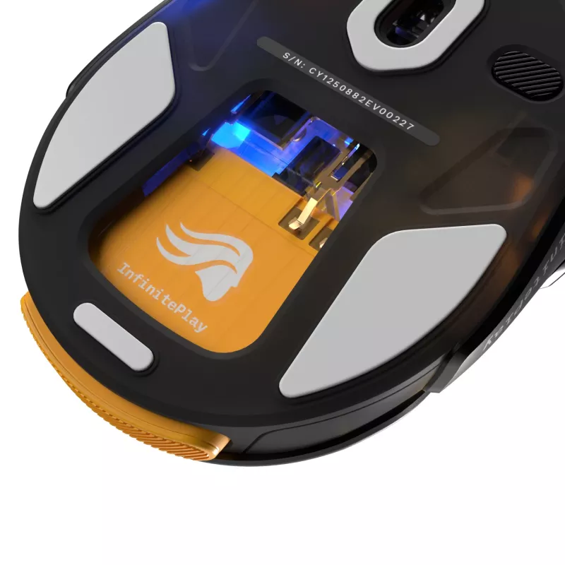 Glorious Gaming Model O3 Wireless juhtmevaba mänguhiir – InfinitePlay vahetatava aku süsteem, 8k pollimissagedus, 130M klõpsu optilised lülitid, ülikerge 66g, 30K DPI optiline andur, RGB – must