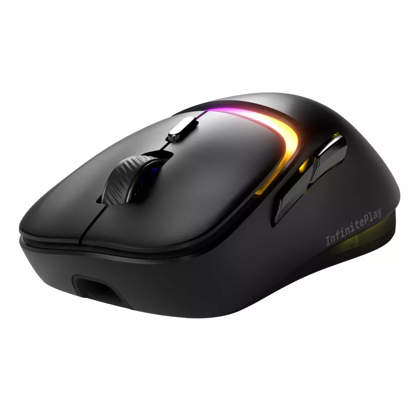 Glorious Gaming Model D3 Wireless Gaming hiir - InfinitePlay vahetatava akuga süsteem, 8k pollimissagedus, 130M klõpsu optilised lülitid, ultralight 69g, 30K DPI optiline sensor, RGB - must