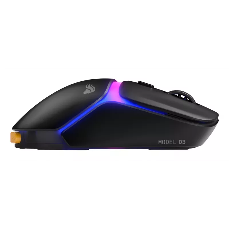 Glorious Gaming Model D3 Wireless Gaming hiir - InfinitePlay vahetatava akuga süsteem, 8k pollimissagedus, 130M klõpsu optilised lülitid, ultralight 69g, 30K DPI optiline sensor, RGB - must