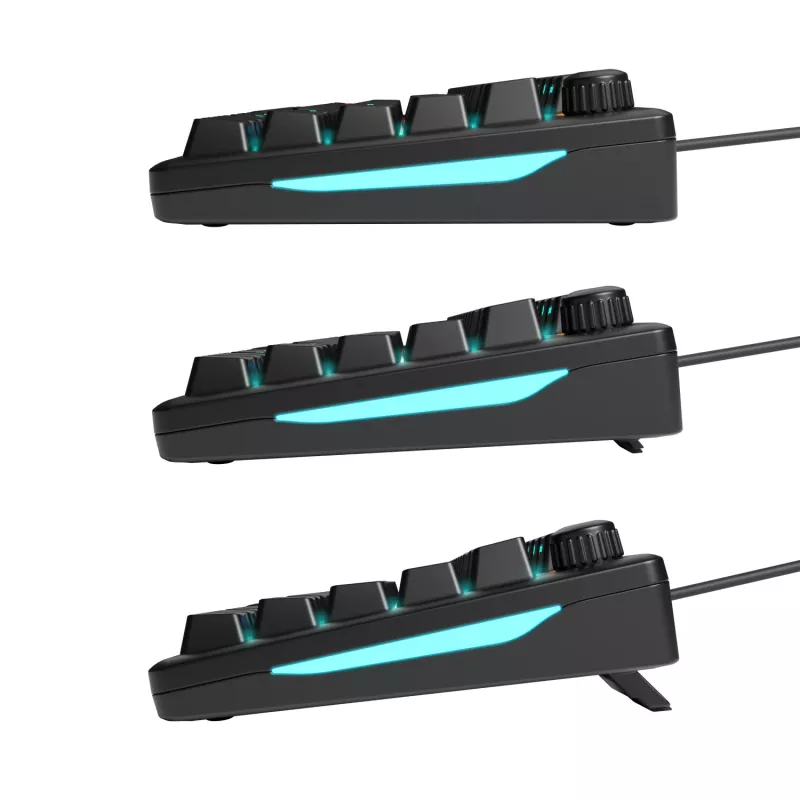 Glorious Gaming GMBK 75% klaviatuur USB QWERTY USA inglise Must